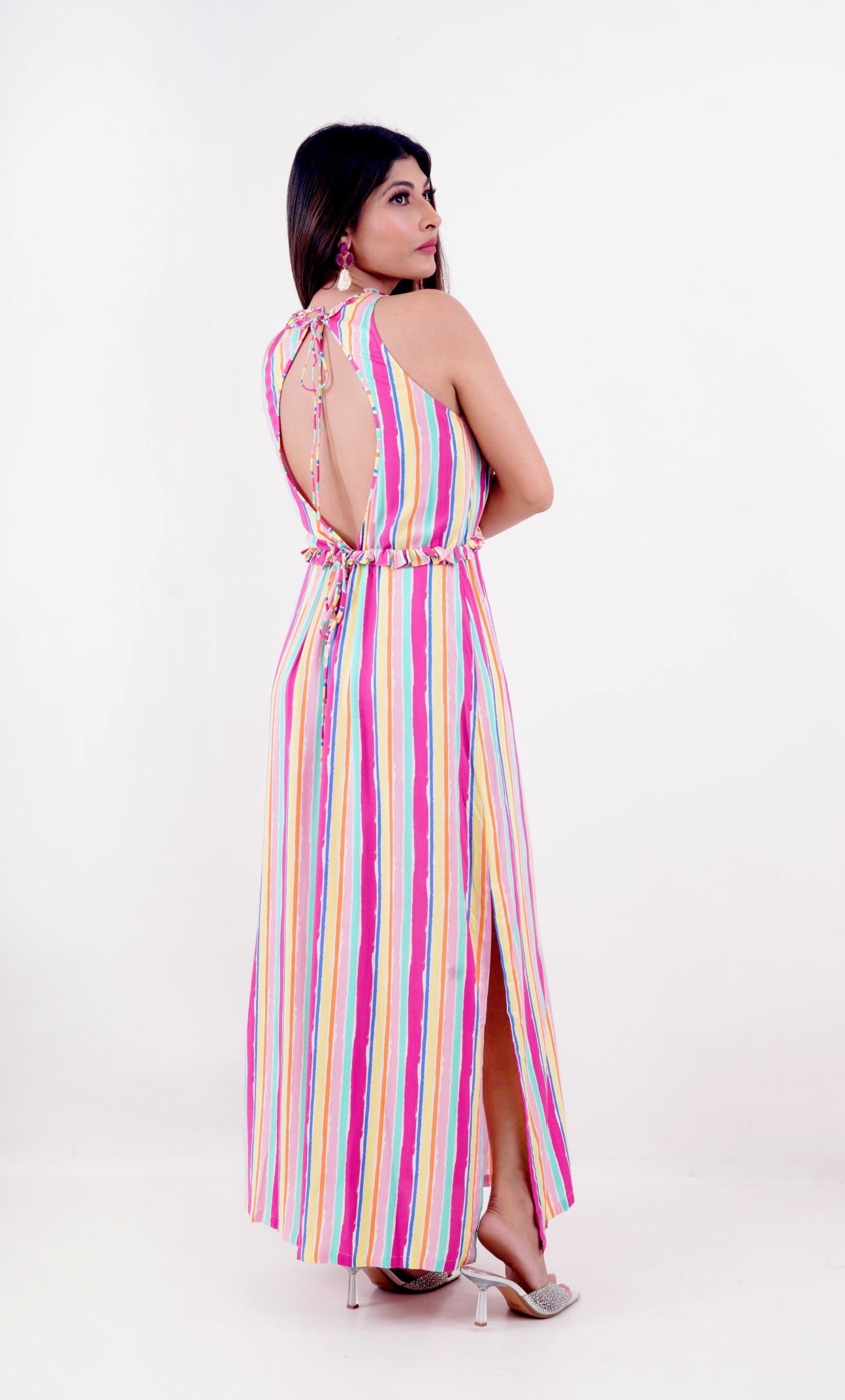 Sweet Repeat Stripes Long dress