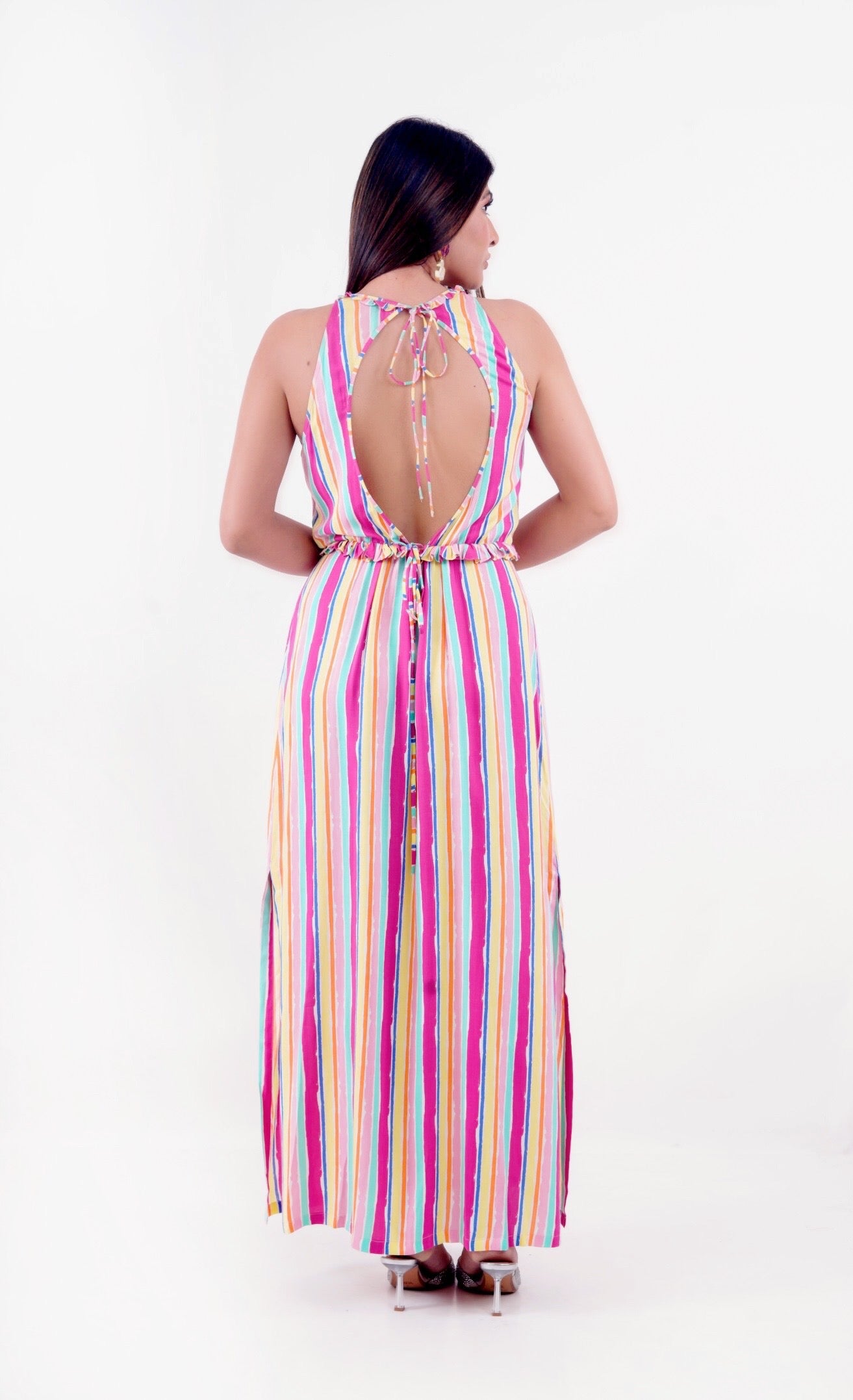 Sweet Repeat Stripes Long dress